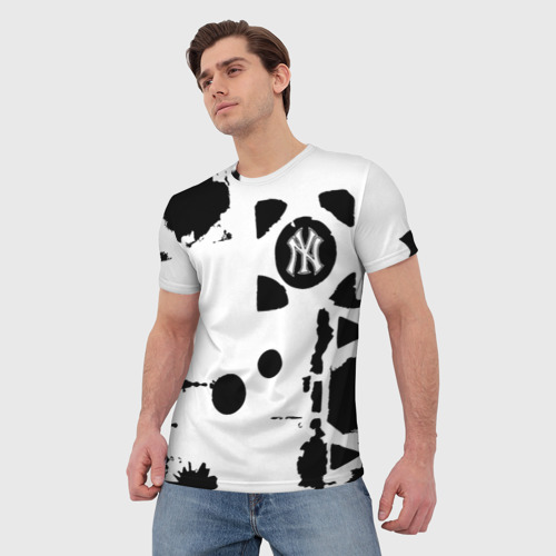 Мужская футболка 3D New York yankees - baseball team pattern, цвет 3D печать - фото 3