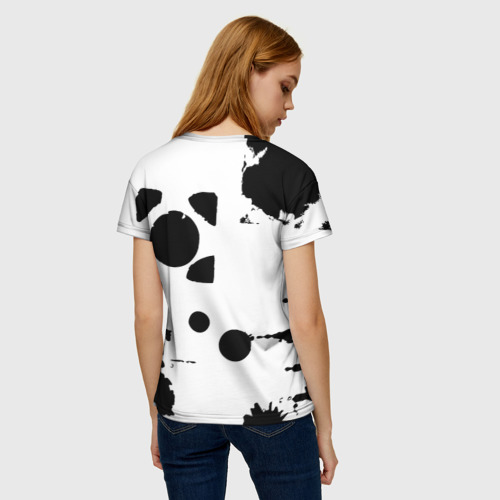 Женская футболка 3D с принтом New York yankees - baseball team pattern, вид сзади #2