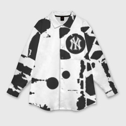 Мужская рубашка oversize 3D New York yankees - baseball team pattern