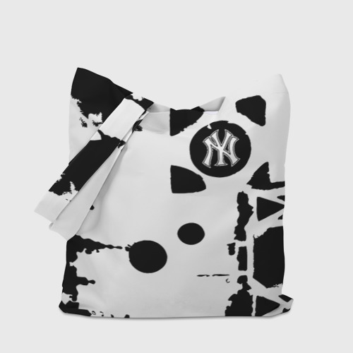 Шоппер 3D с принтом New York yankees - baseball team pattern, вид сбоку #3