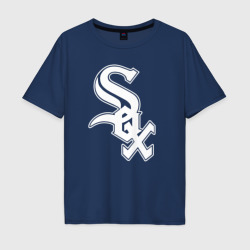 Мужская футболка хлопок Oversize Chicago white sox - baseball