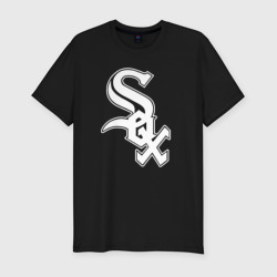 Мужская футболка хлопок Slim Chicago white sox - baseball