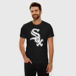 Мужская футболка хлопок Slim Chicago white sox - baseball - фото 2