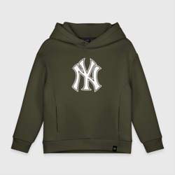 Детское худи Oversize хлопок New York yankees - baseball logo