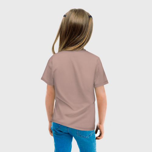 Детская футболка хлопок София всегда права, цвет пыльно-розовый - фото 6
