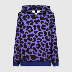 Фиолетовый леопардовый – Толстовка на молнии с принтом купить со скидкой в -31%