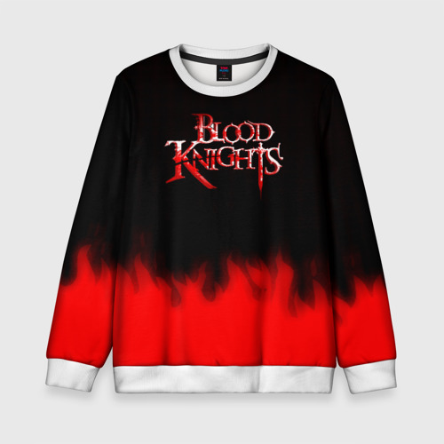 Детский свитшот 3D Blood Knights vampire masquerade flame, цвет 3D печать