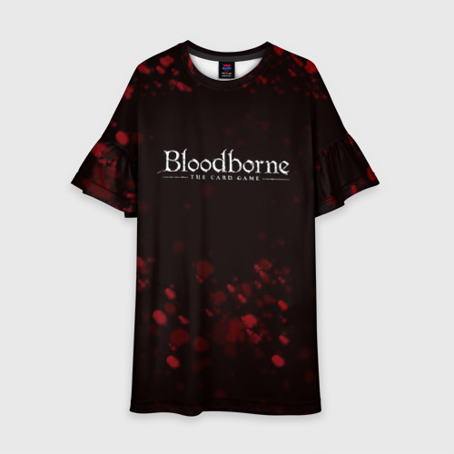 Детское платье 3D Blood borne кровь souls game, цвет 3D печать