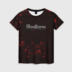 Женская футболка 3D Blood borne кровь souls game