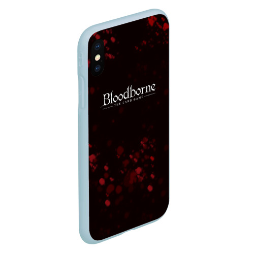 Чехол для iPhone XS Max матовый Blood borne кровь souls game, цвет голубой - фото 3