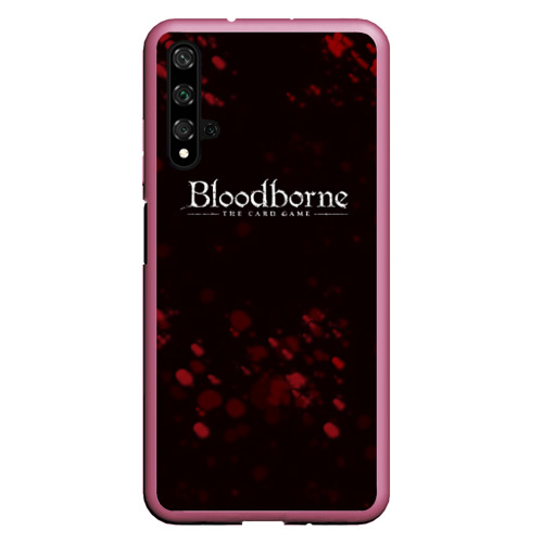 Чехол для Honor 20 Blood borne кровь souls game, цвет малиновый