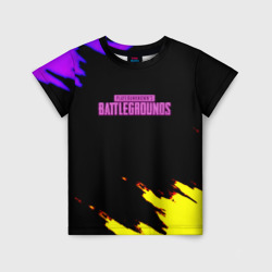 Детская футболка 3D Battlegrounds player unknowns