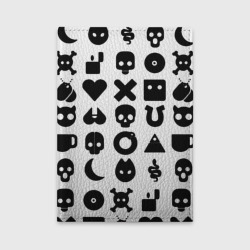 Обложка для автодокументов Love death robots pattern white