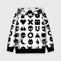 Детская толстовка 3D Love death robots pattern white