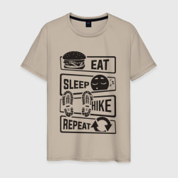 Спать спать поход – Мужская футболка хлопок с принтом купить со скидкой в -20%