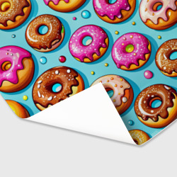 Бумага для упаковки 3D Паттерн сахарные пончики с глазурью - фото 2