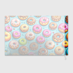 Флаг 3D Паттерн сахарные пончики с глазурью - фото 2