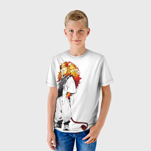 Детская футболка 3D Лев в стиле аниме, цвет 3D печать - фото 3