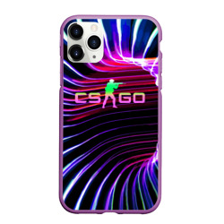 Чехол для iPhone 11 Pro Max матовый Counter Strike - neon glow