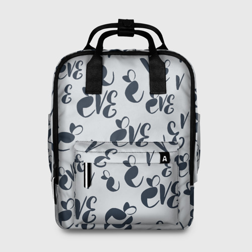 Женский рюкзак 3D  Ева буквы паттерн
