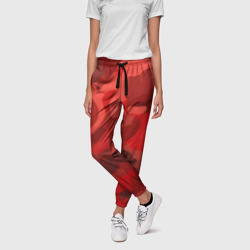 Женские брюки 3D Красный камуфляж крупный - фото 2