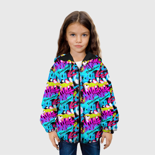Детская куртка 3D Dinosaur pino roarr, цвет черный - фото 4