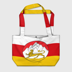 Пляжная сумка 3D Осетия флаг и герб