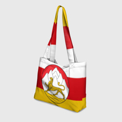 Пляжная сумка 3D Осетия флаг и герб - фото 2