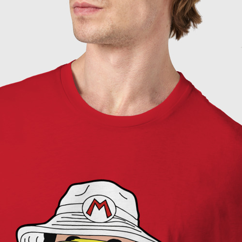 Мужская футболка хлопок Доктор Марио в лас - вегасе   , цвет красный - фото 6