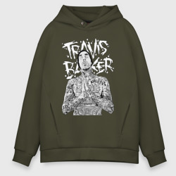 Мужское худи Oversize хлопок Travis Barker 