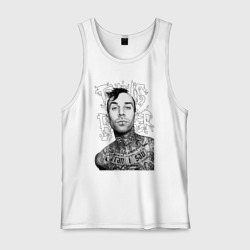 Мужская майка хлопок Барабанщик Travis Barker 