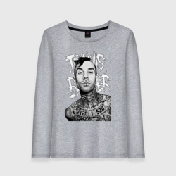 Женский лонгслив хлопок Барабанщик Travis Barker 