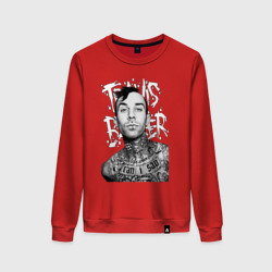 Женский свитшот хлопок Барабанщик Travis Barker 