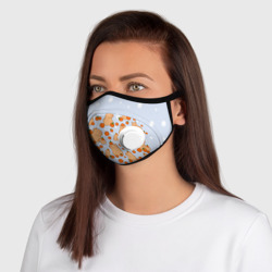 Маска из неопрена Мем капибара и мандарины - фото 2