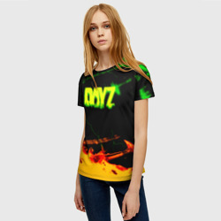 Женская футболка 3D Dayz зомби апокалипсис огненный стиль - фото 2