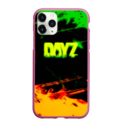 Чехол для iPhone 11 Pro Max матовый Dayz зомби апокалипсис огненный стиль