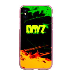 Чехол для iPhone XS Max матовый Dayz зомби апокалипсис огненный стиль