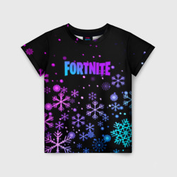 Fortnite неоновый зимний стиль – Детская футболка 3D с принтом купить со скидкой в -33%