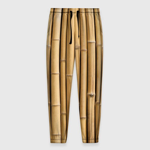 Мужские брюки с принтом Стволы бамбука, вид спереди №1