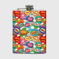 Фляга Bang Boom Ouch pop art pattern