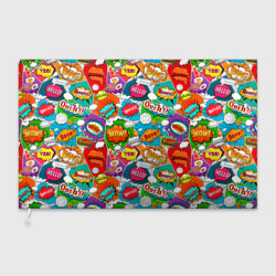 Флаг 3D Bang Boom Ouch pop art pattern