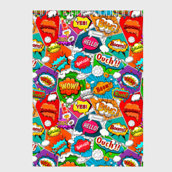 Скетчбук Bang Boom Ouch pop art pattern