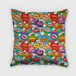 Подушка 3D Bang Boom Ouch pop art pattern