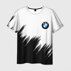 BMW чёрные штрихи текстура – Мужская футболка 3D с принтом купить со скидкой в -26%