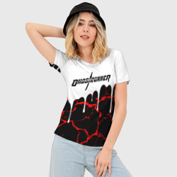 Женская футболка 3D Slim Ghostrunner киберпанк стиль гейм - фото 2