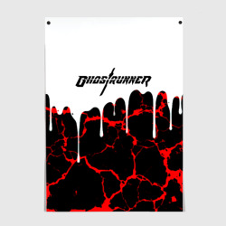 Постер Ghostrunner киберпанк стиль гейм