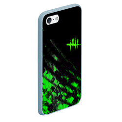 Чехол для iPhone 5/5S матовый Dead by daylight green neon - фото 2