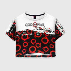 Женская футболка Crop-top 3D God of war pattern скандинавия