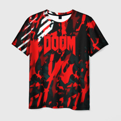 Мужская футболка 3D Doom краски думгай солдат
