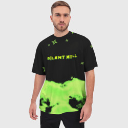 Мужская футболка oversize 3D Silent hill зелёный смок сити токсик - фото 2